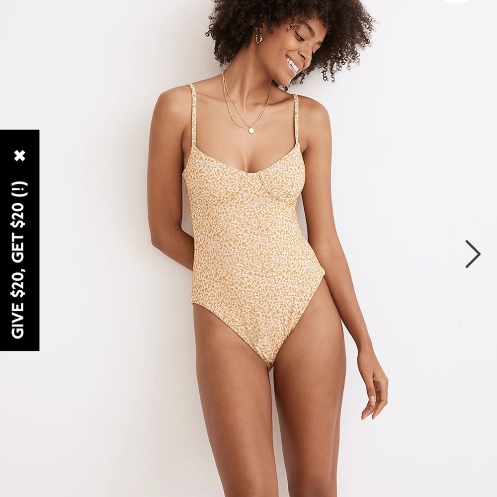 COPY - MADEWELL One piece Swimsuit Small